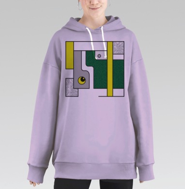 Лесное око, Hoodie Long Oversize Fiolet