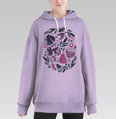 Лил, Hoodie Long Oversize Fiolet