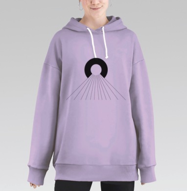 Лучи, Hoodie Long Oversize Fiolet