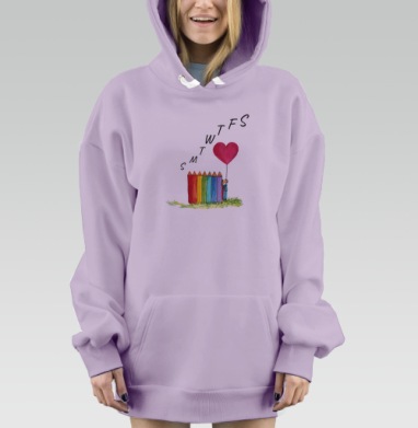 Любовь Семья День Радуга Семья День радужной любви, Hoodie Mjhigh Dig Mel, Fiolet, утепленная