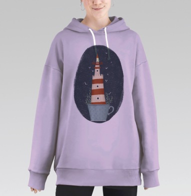 Маяк Колумбия Блу, Hoodie Long Oversize Fiolet