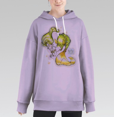 МерМей - пятая, Hoodie Long Oversize Fiolet