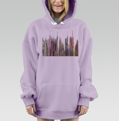 Молочный коктейль, Hoodie Mjhigh Dig Mel, Fiolet, утепленная