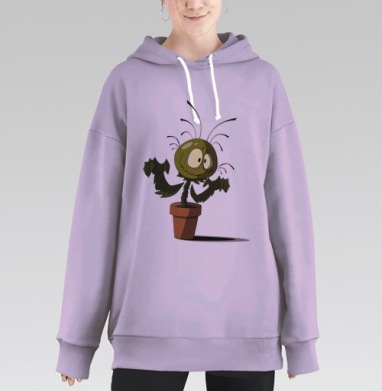 Мухаловка, Hoodie Long Oversize Fiolet