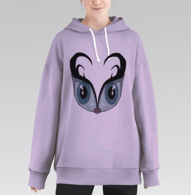 Небесный взгляд, Hoodie Long Oversize Fiolet