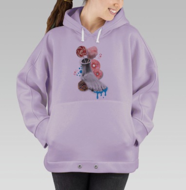Нога статуи, Hoodie Oversize Fiolet