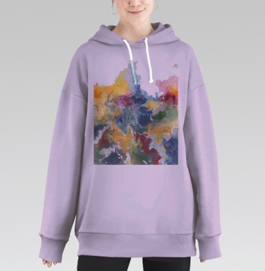 Норвежское лето, Hoodie Long Oversize Fiolet
