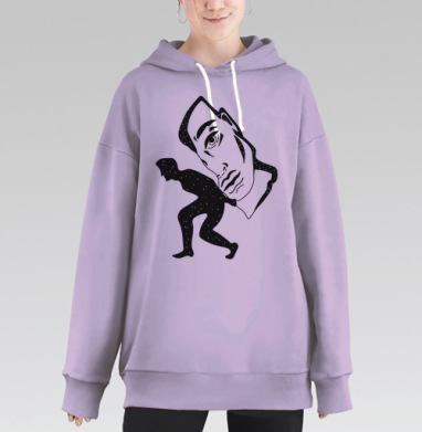 Одаренный, Hoodie Long Oversize Fiolet