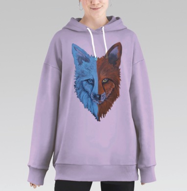Огонь и лёд, Hoodie Long Oversize Fiolet