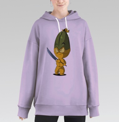 Огуречный спецназ, Hoodie Long Oversize Fiolet