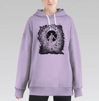 Опухоль, Hoodie Long Oversize Fiolet
