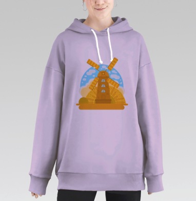 Осенний урожай, Hoodie Long Oversize Fiolet