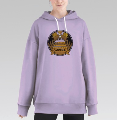 Пивоваренная компания Каннибал, Hoodie Long Oversize Fiolet