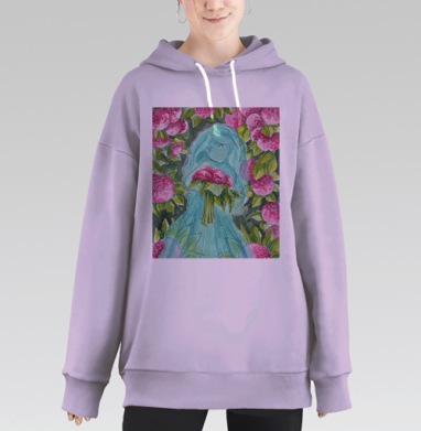 Призрак оранжереи, Hoodie Long Oversize Fiolet