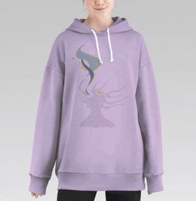 Пыльца, Hoodie Long Oversize Fiolet