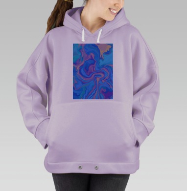 Расплывчатый абстракт, Hoodie Oversize Fiolet