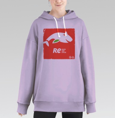 РЕЮЗ, Hoodie Long Oversize Fiolet