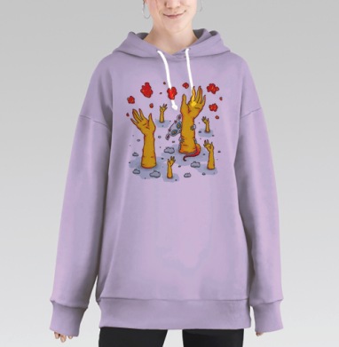 Ручной зверёк, Hoodie Long Oversize Fiolet