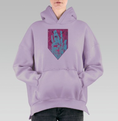 Рука закона, Hoodie Oversize Fiolet, утепленная