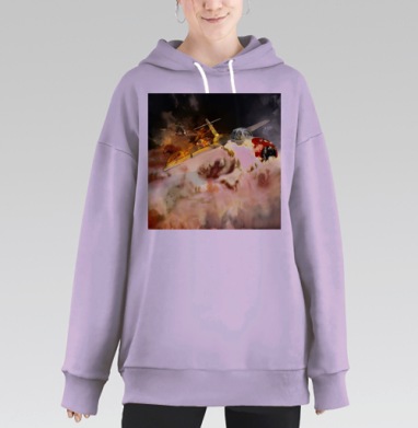 Самоделка e2226_epik18.jpg, Hoodie Long Oversize Fiolet