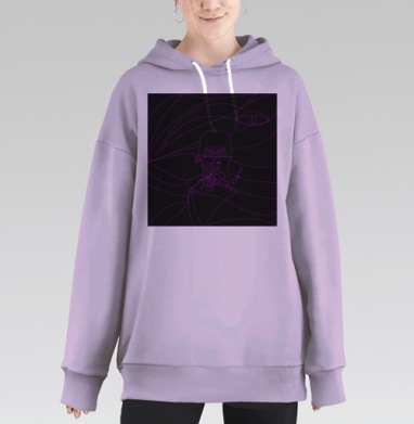 Самурайнеон, Hoodie Long Oversize Fiolet