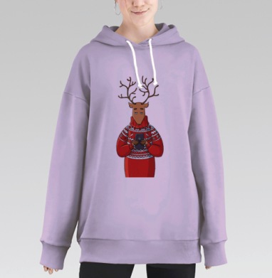 Селфи в тумане, Hoodie Long Oversize Fiolet