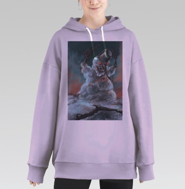 Снежный голем, Hoodie Long Oversize Fiolet