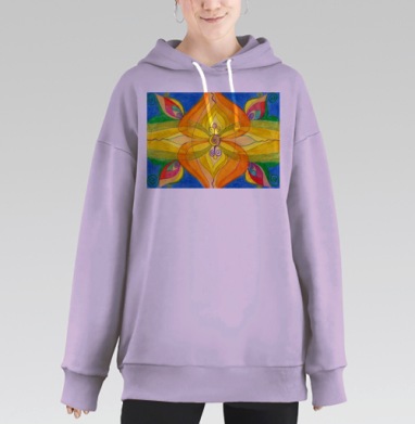 Солнечный ветер, Hoodie Long Oversize Fiolet