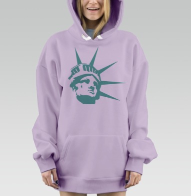 СтатуяСвободы, Hoodie Mjhigh Dig Mel, Fiolet, утепленная
