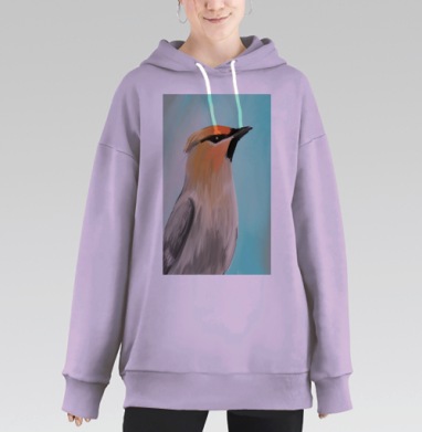 Свиристель, Hoodie Long Oversize Fiolet