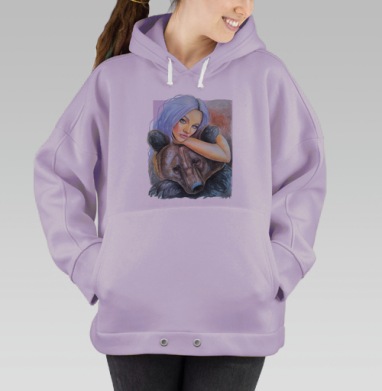 Тотем медведь, Hoodie Oversize Fiolet