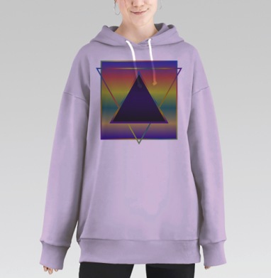 Треугольник, Hoodie Long Oversize Fiolet