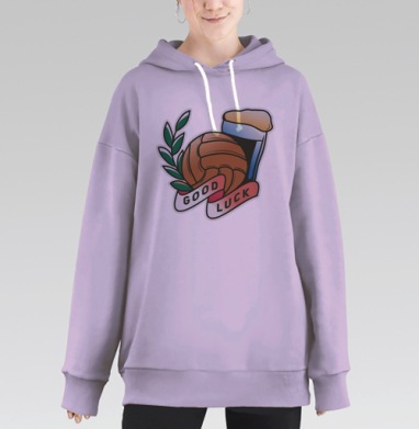 Удачи на футболе, Hoodie Long Oversize Fiolet