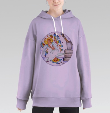 Ускользающая муза, Hoodie Long Oversize Fiolet