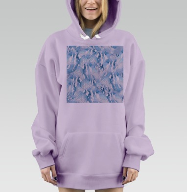 Восхождение на заснеженные горы природы высоты вершины, Hoodie Mjhigh Dig Mel, Fiolet, утепленная