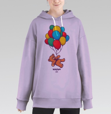 Воздушные шары детские, Hoodie Long Oversize Fiolet