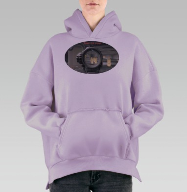Время играть, Hoodie Oversize Fiolet, утепленная