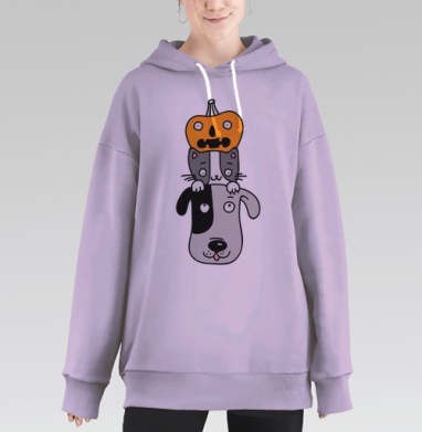 Хэллоуинский тотем, Hoodie Long Oversize Fiolet
