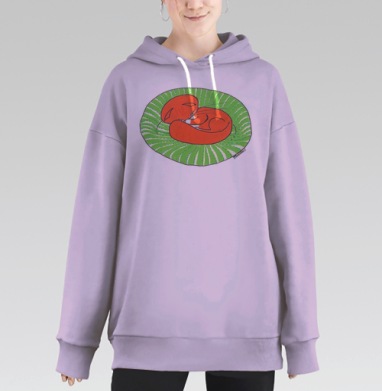 Хитрый соня, Hoodie Long Oversize Fiolet