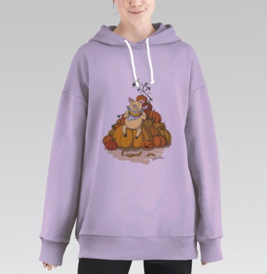 Хрюня, Hoodie Long Oversize Fiolet
