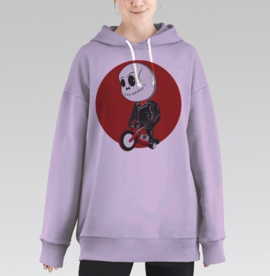 Я Байкер, Hoodie Long Oversize Fiolet