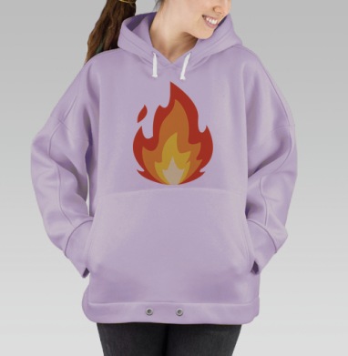 Я огонь, Hoodie Oversize Fiolet