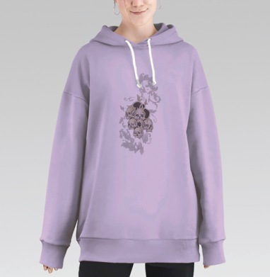Ядовитые ягодки, Hoodie Long Oversize Fiolet