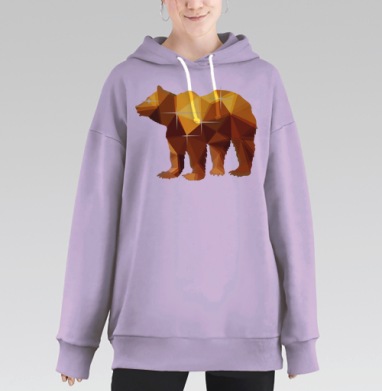 Янтарный медведь, Hoodie Long Oversize Fiolet