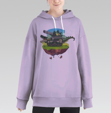 Японский монстр, Hoodie Long Oversize Fiolet