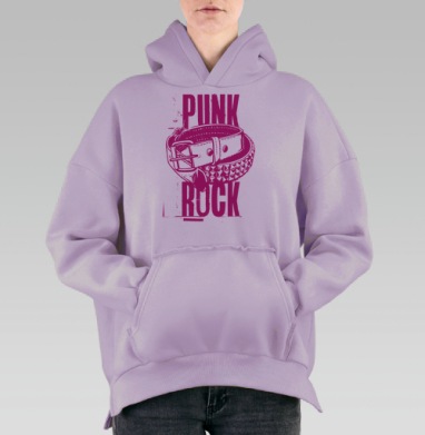 Яркий кожаный ремень с шипами в духе панк рок – PUNK ROCK, Hoodie Oversize Fiolet, утепленная