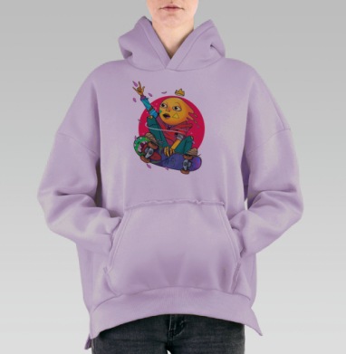 Яйцо в полете, Hoodie Oversize Fiolet, утепленная