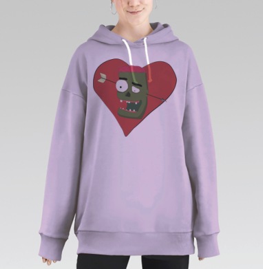 Зомбовалентинка, Hoodie Long Oversize Fiolet