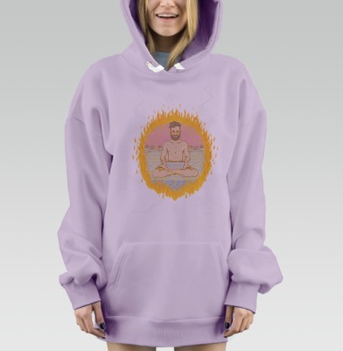 Абсолютнейший покой под защитой Касперского, Hoodie Mjhigh Dig Mel, Fiolet, утепленная