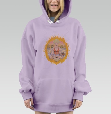 Абсолютный покой под защитой Касперского., Hoodie Mjhigh Dig Mel, Fiolet, утепленная